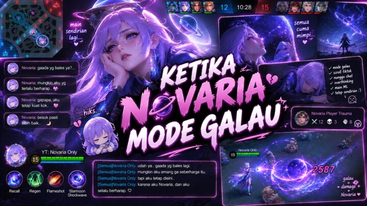 Novaria mode galau 😌😂