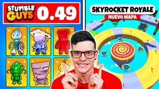 NUEVO MAPA y SKINS ESLECIALES *BETA CERRADA* STUMBLE GUYS 0.49😱