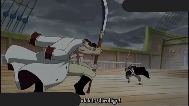 BADASS MOMENT DUEL SIROHIGE DAN SHANKS MENGGUNAKAN PEDANG BERLAPIS HAKI [BASTA BOI] 💥🔥