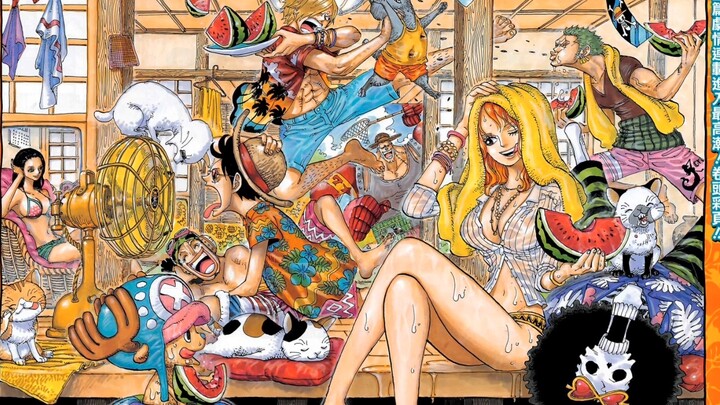 Secara pribadi, menurut saya halaman berwarna teratas dalam komik One Piece adalah