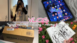 Manga unboxing + haul, cleaning and relaxing in my life 🌱
