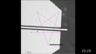 [PMEL] The time-lapse microscopic video of the pentagram trajectory experiment.