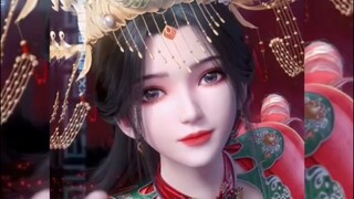 li muwan mode pengantin baru cantik banget