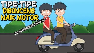 Tipe Tipe Dibonceng Naik Motor