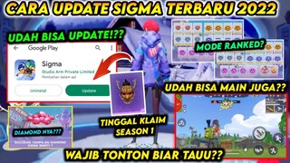 CARA UPDATE GAME SIGMA UDAH BISA LOGIN?? CARA ATASI SIGMA MAINTENANCE 2022!! KAPAN SELESAI
