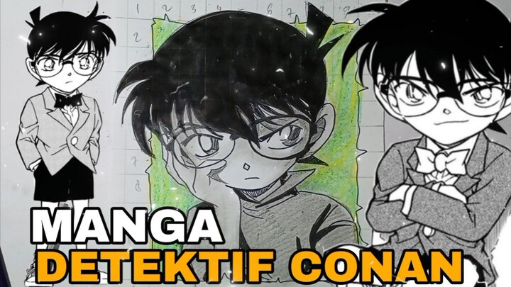 mengambar detective conan