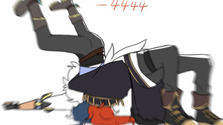 【原神/枭羽描改手书】迪卢克和凯亚的kiss唾