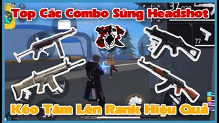 (Free Fire) Top 5 Combo Súng Hệ Tốc Bắn Giúp Kéo Tâm Auto Headshot Leo Rank Hiệu Quả | Huy Gaming