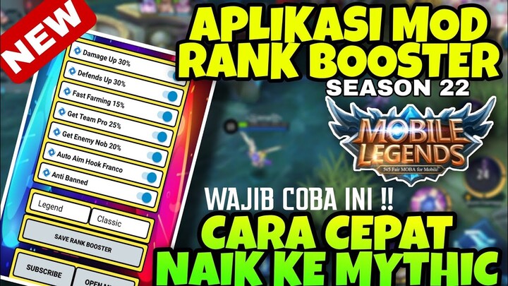 Cara cepat Naik Mythic-APK Rank booster ml terbaru 2021||rank booster