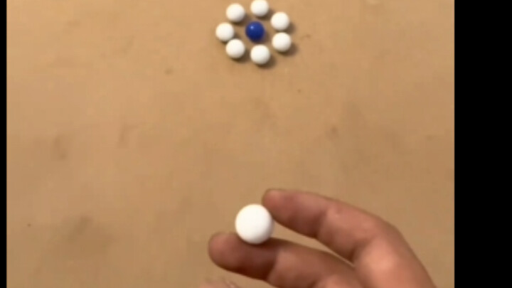 This marbles technique is at the ceiling level