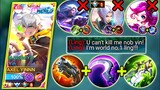 YIN VS WORLD RANKING LING | FAST HAND COMBO | YIN BEST BUILD AND EMBLEM 2022 | MOBILE LEGENDS