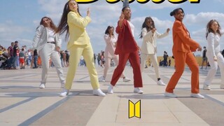 [Bulletproof Butter di depan Menara Eiffel][4K] BTS - BUTTER Dance Cover oleh Outsider