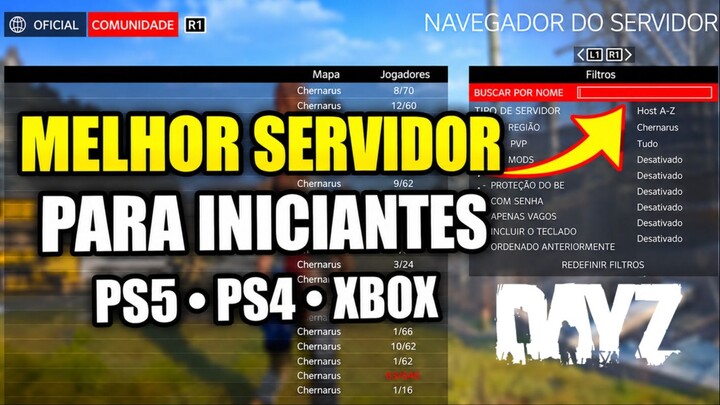 DayZ MELHOR SERVIDOR PARA INICIANTE PS5 PS4 XBOX