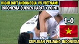 CUPLIKAN HIGHLIGHT INDONESIA VS VIETNAM || HASIL PERTANDINGAN INDONESIA VS VIETNAM 1 - 0