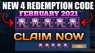 ML REDEMPTION CODES FEBRUARY 2021 - REDEEM CODE IN MOBILE LEGENDS