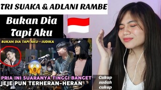 FILIPINA REAKSI I BUKAN DIA TAPI AKU - JUDIKA (LIVE COVER) WITH TRI SUAKA & ADLANI RAMBE