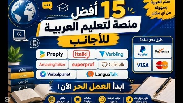 الربح من أنترنات | أقوى 15 موقع لتدريس اللغة العربية للأجانب و الناطقين بغيرها-دليل شامل