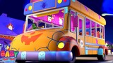 Halloween Roda di bus | Lagu Halloween untuk anak-anak | Baby Toot Toot Indonesia | Video prasekolah