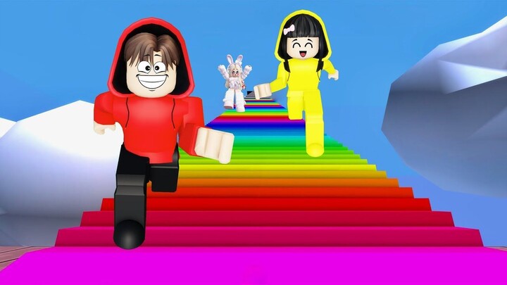 Yuta, Mio Dan Baby Celine Naik Jembatan Menuju Ujung Pelangi Paling Tinggi  ROBL