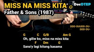 Miss Na Miss Kita - Father & Sons (1987) Easy Guitar Chords Tutorial with Lyrics Part 1 SHORTS REELS