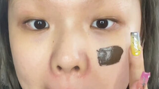 When I put chocolate on my face...