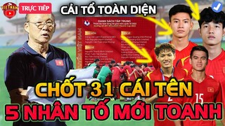 5 Cầu Thủ u21 Mới Toanh Trong Danh Sách ĐTVN| HLV Park Cải Tổ Toàn Diện