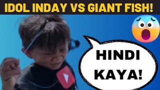 Andro Solas TO THE RESCUE para kay Idol Inday. Idol Inday vs Giant Fish (best fishing video)