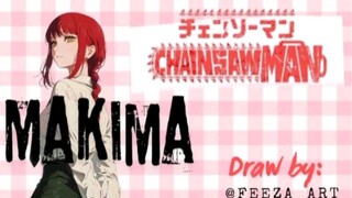 [MENGGAMBAR MAKIMA] dari anime chainsawman