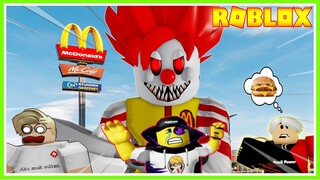 GEGARA BURGER MIKOCIL MIKACIL DITRANGKAP BADUT MC.D BANG CUPU KABUR!!! ROBLOX MIKOCIL