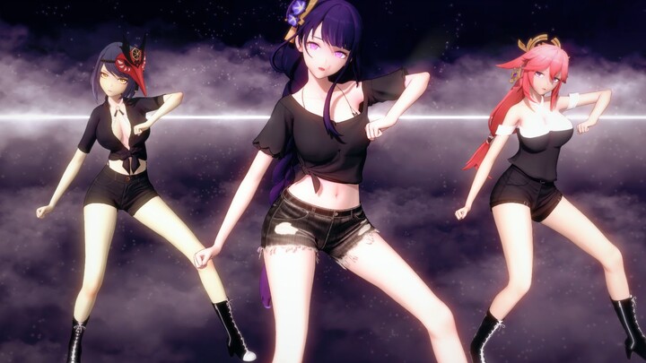 ｢Genshin Impact/MMD｣Girl grup Inazuma Narukami debut!