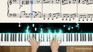 Sampul Piano】Lagu keluarga V yang sangat bagus｜Hatsune Miku-Deep Sea Girl｜Versi piano murni reduksi 