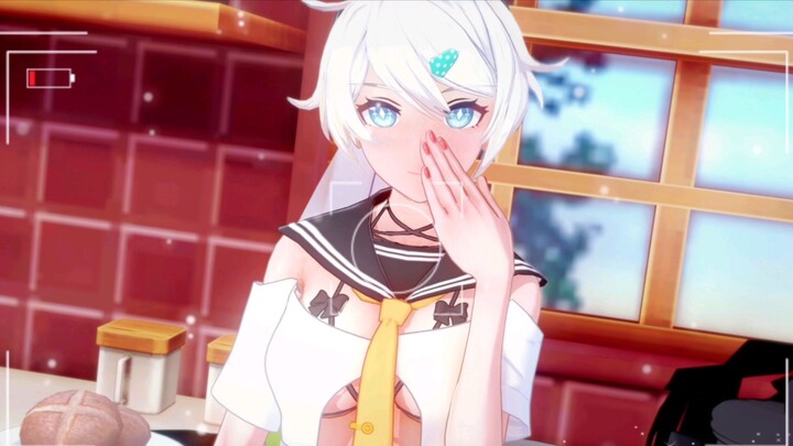Kiana: Eat breakfast first or eat me first~