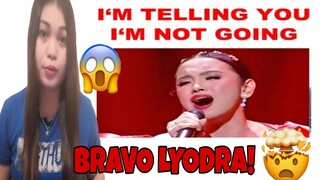 LYODRA - AND I'M TELLING YOU I AM NOT GOING (INCREDIBLE PERFORMANCE) REACTION