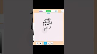 DRAWING BUILDER MAN ON ROBLOX SPEED DRAW 🔨 #roblox