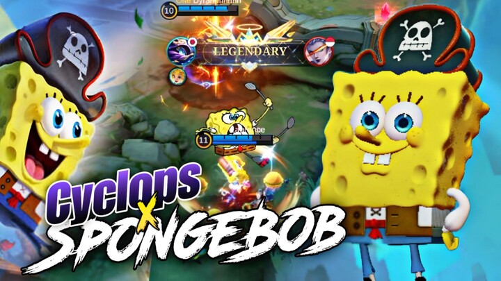 KOK BISA CYCLOPS JADI SELUCU INI WKWK🤣 MANA EFEKNYA BAGUS BANGET❕- REVIEW SKIN SPONGEBOB