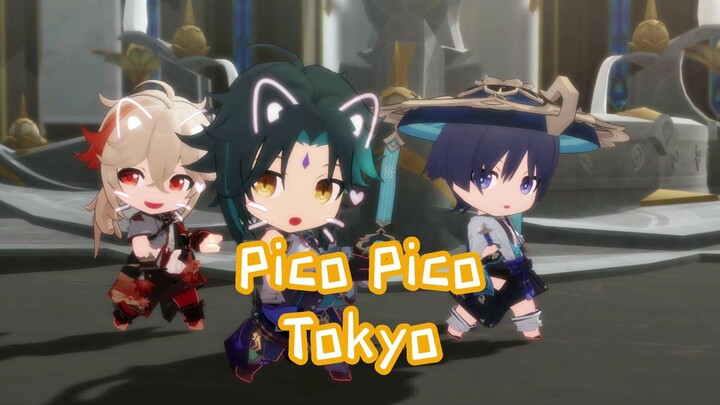 【MMD/原神】快乐风男【魈/散兵/万叶】