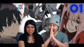 BLIND REACTION DARLING IN THE FRANXX EPISODE 1 REACTION!