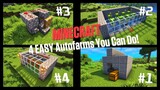 4 Starter Farms You Can Do in Minecraft! #minecraft #andreasscultgaming #tutorial #timelapse #starte