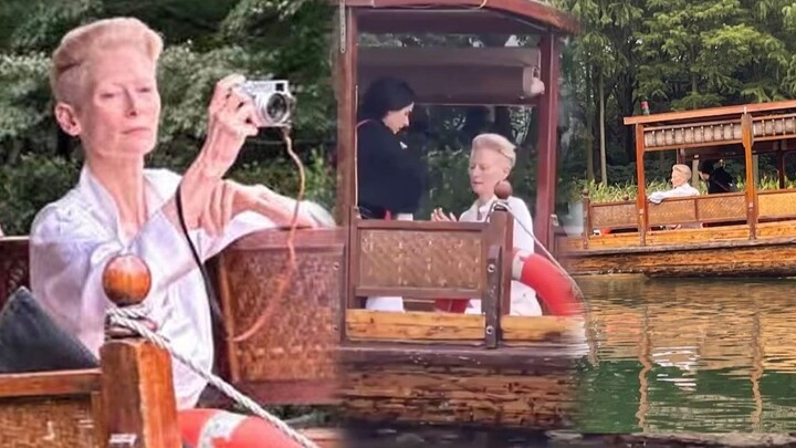 She’s in China too—caught hanging out at West Lake in Hangzhou (talk about a big name keeping a low 