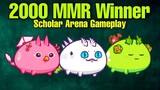 Axie Infinity 2000 MMR Winner | Scholar Team Epic Arena Fights | BRP Gameplay (Tagalog)