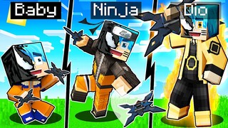 DIVENTO da BABY NINJA a DIO NINJA di NARUTO su MINECRAFT ITA