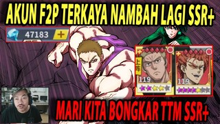 🔥🔥AKUN F2P PETERNAK SSR+ DI NDUK! 8 SSR+ DENGAN HARTA BERLIMPAH! - ONE PUNCH MAN:The Strongest