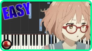 Daisy - Kyoukai no Kanata (Ending) - EASY Piano Tutorial(Synthesia) [Top Anime Music]