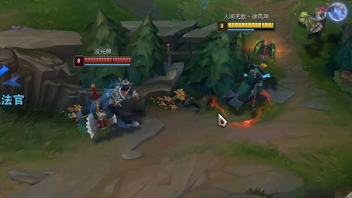 Jinx keeps harassing Nocturne with her E—Nocturne is going crazy!
