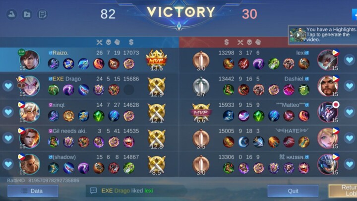 gusion highlight