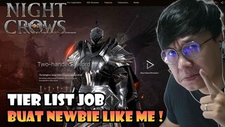 JOB REKOMENDASI NEWBIE ! NIGHT CROWS MMORPG ! WAJIB TAU ! JGN SALAH PILIH !