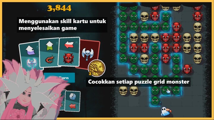 -+[Menyelesaikan game puzzle dengan kartu skill, gunakan axe untuk menebas puzzle dengan brutal]+-