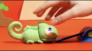 Chameleon Baby Stop motion cartoon for kids - BabyClay in English