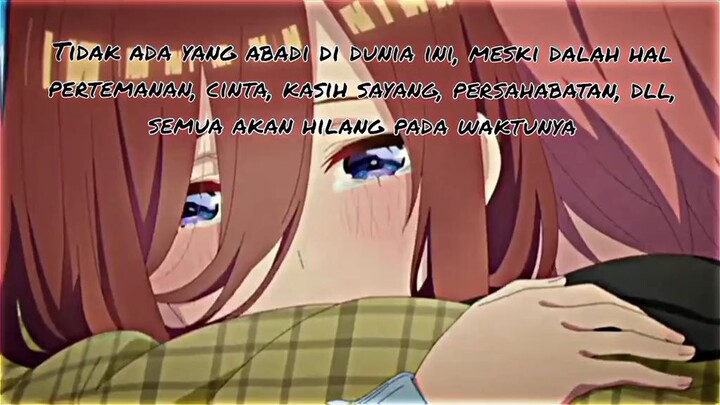 bener kata miku, jatuh cinta itu memang menyakitkan 😭😭