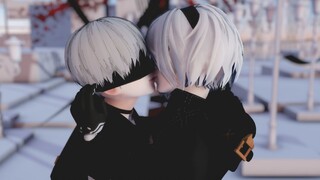 [NieR Automata MMD] Hari-hari bersamamu adalah kenangan terindah dalam hidupku [2B×9S]-Closer